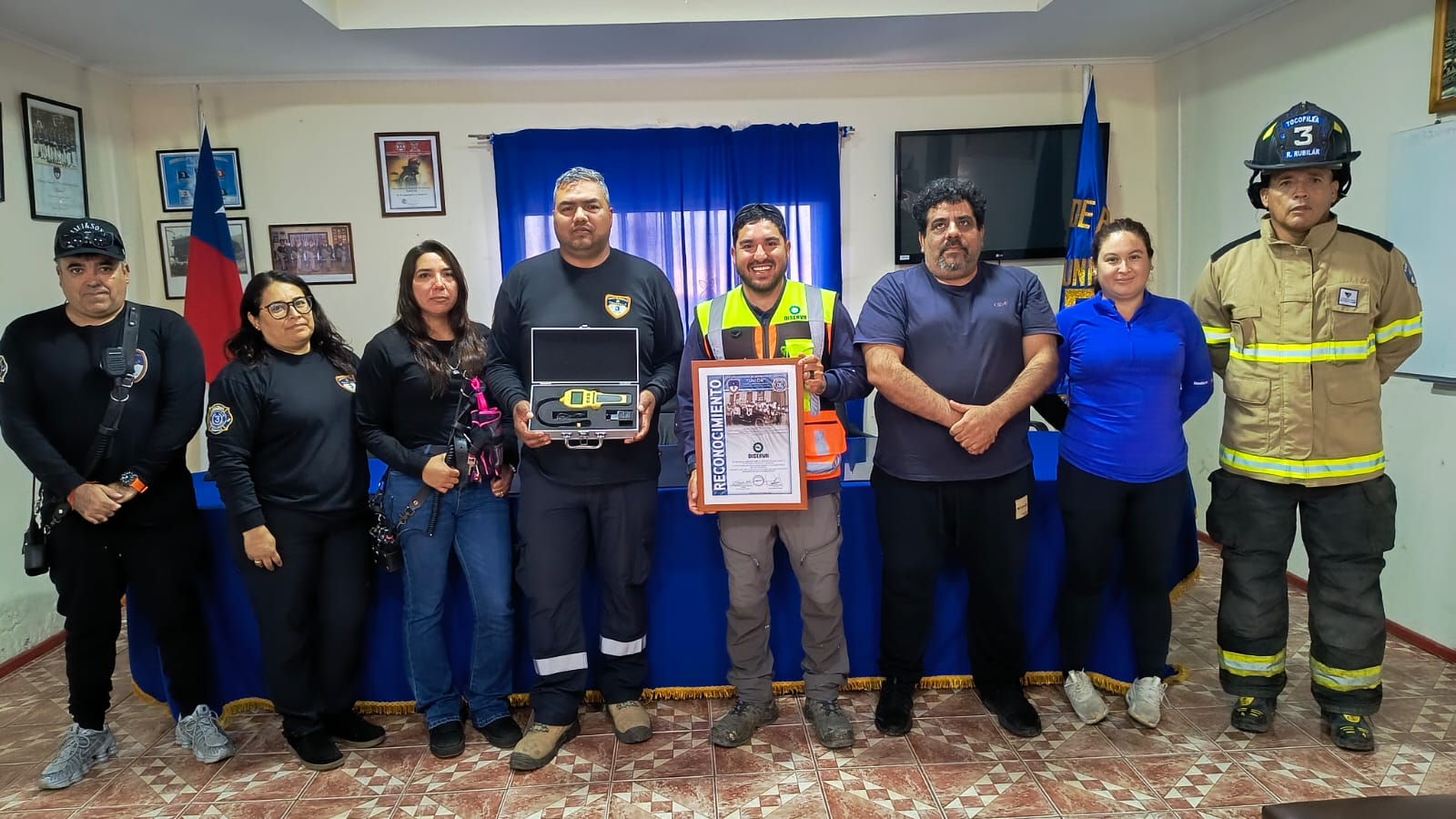 DISERVA entrega equipos a la Tercera Compañía de Bomberos de Tocopilla